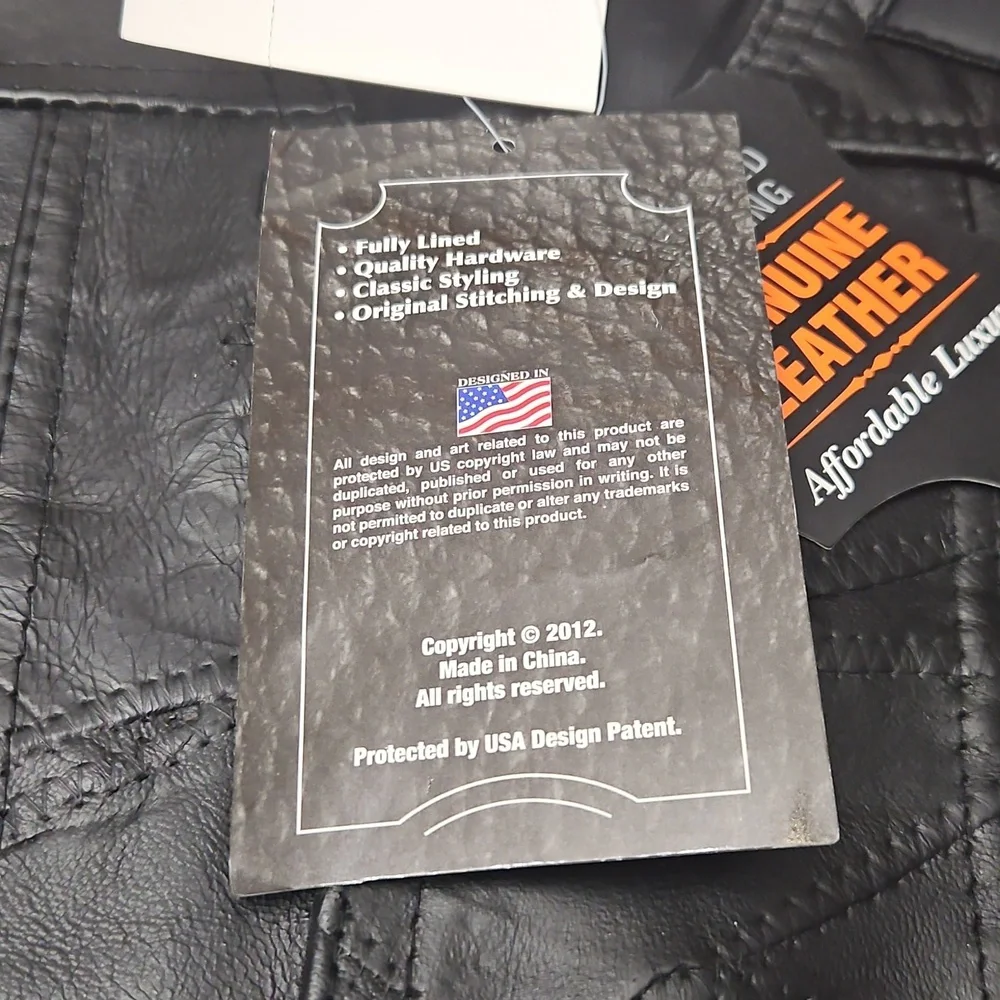 Diamond Supply Co. Black Leather Vest - Picture 4 of 16